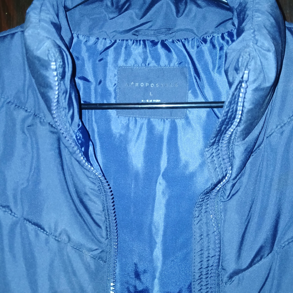 Aeropostale Navy Quilted Jacket